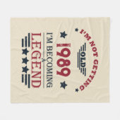 Gepersonaliseerd  35e verjaardagsfeest fleece deken (Voorkant (Horizontaal))