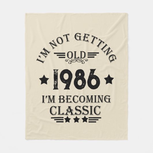 Gepersonaliseerd 35e verjaardagsfeest fleece deken (Voorkant)