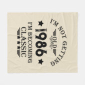 Gepersonaliseerd 35e verjaardagsfeest fleece deken (Voorkant (Horizontaal))