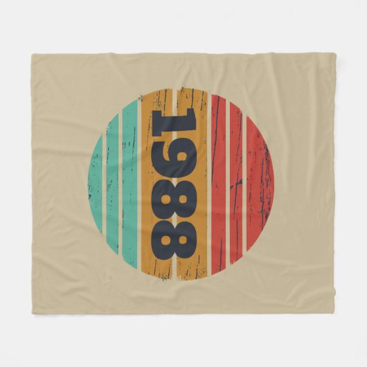 Gepersonaliseerd  35e verjaardagsfeest fleece deken (Voorkant (Horizontaal))