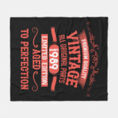 Gepersonaliseerd 35e verjaardagsfeest fleece deken (Voorkant (Horizontaal))