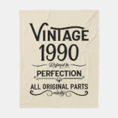 Gepersonaliseerd  35e verjaardagsfeest fleece deken (Voorkant)