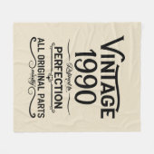 Gepersonaliseerd 35e verjaardagsfeest fleece deken (Voorkant (Horizontaal))