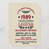 Gepersonaliseerd  35e verjaardagsfeest kaart (Voorkant / Achterkant)