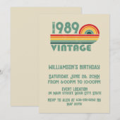 Gepersonaliseerd  35e verjaardagsfeest kaart (Voorkant / Achterkant)