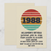 Gepersonaliseerd  35e verjaardagsfeest kaart (Voorkant / Achterkant)