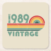 Gepersonaliseerd  35e verjaardagsfeest kartonnen onderzetters (Voorkant)