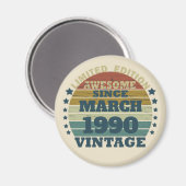 Gepersonaliseerd  35e verjaardagsfeest magneet (Voorkant / Achterkant)