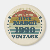 Gepersonaliseerd  35e verjaardagsfeest magneet (Voorkant)