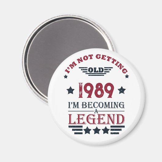 Gepersonaliseerd  35e verjaardagsfeest magneet (Voorkant / Achterkant)