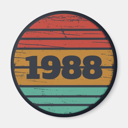 Gepersonaliseerd  35e verjaardagsfeest magneet (Voorkant)