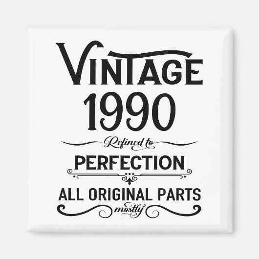 Gepersonaliseerd  35e verjaardagsfeest magneet (Voorkant)