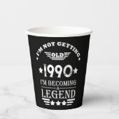 Gepersonaliseerd  35e verjaardagsfeest papieren bekers (Voorkant)