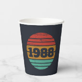 Gepersonaliseerd  35e verjaardagsfeest papieren bekers (Achterkant)