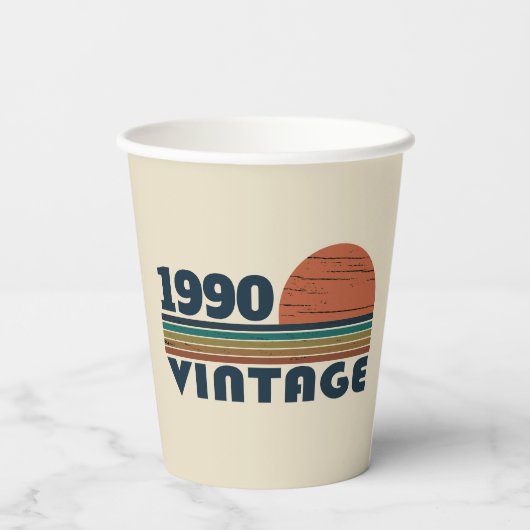 Gepersonaliseerd 35e verjaardagsfeest papieren bekers (Achterkant)