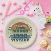 Gepersonaliseerd  35e verjaardagsfeest papieren bordje (Feest)