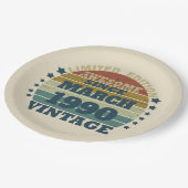 Gepersonaliseerd  35e verjaardagsfeest papieren bordje (Gekanteld)