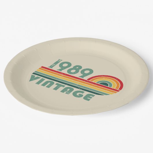 Gepersonaliseerd  35e verjaardagsfeest papieren bordje (Gekanteld)