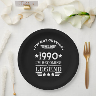 Gepersonaliseerd 35e verjaardagsfeest papieren bordje