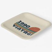 Gepersonaliseerd  35e verjaardagsfeest papieren bordje (Gebogen)