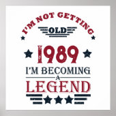 Gepersonaliseerd  35e verjaardagsfeest poster (Voorkant)