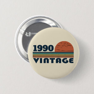 Gepersonaliseerd 35e verjaardagsfeest ronde button 5,7 cm