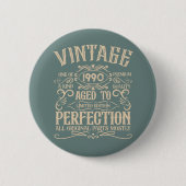 Gepersonaliseerd  35e verjaardagsfeest ronde button 5,7 cm (Voorkant)