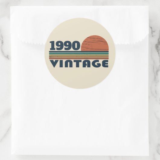 Gepersonaliseerd  35e verjaardagsfeest ronde sticker (Tas)