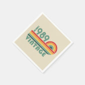 Gepersonaliseerd 35e verjaardagsfeest servet (Hoek)