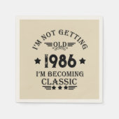 Gepersonaliseerd  35e verjaardagsfeest servet (Voorkant)