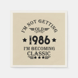 Gepersonaliseerd  35e verjaardagsfeest servet