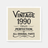 Gepersonaliseerd 35e verjaardagsfeest servet (Voorkant)