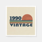 Gepersonaliseerd 35e verjaardagsfeest servet (Voorkant)