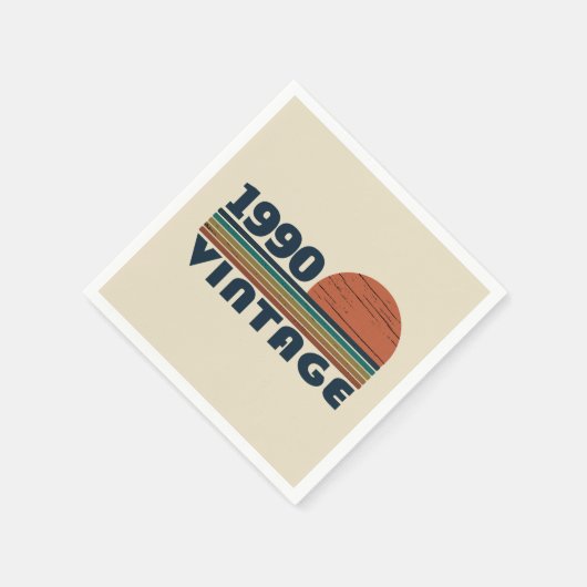 Gepersonaliseerd  35e verjaardagsfeest servet (Hoek)