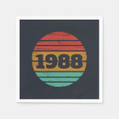 Gepersonaliseerd  35e verjaardagsfeest servet (Voorkant)