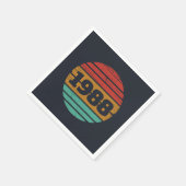 Gepersonaliseerd  35e verjaardagsfeest servet (Hoek)