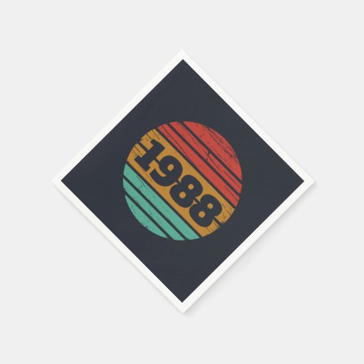 Gepersonaliseerd  35e verjaardagsfeest servet (Hoek)