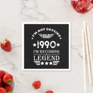 Gepersonaliseerd 35e verjaardagsfeest servet