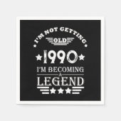 Gepersonaliseerd 35e verjaardagsfeest servet (Voorkant)