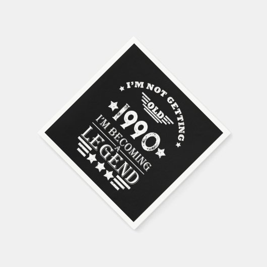 Gepersonaliseerd  35e verjaardagsfeest servet (Hoek)