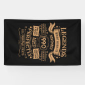 Gepersonaliseerd 35e verjaardagsfeest spandoek (Horizontaal)