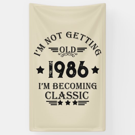 Gepersonaliseerd  35e verjaardagsfeest spandoek (Verticaal)