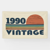 Gepersonaliseerd 35e verjaardagsfeest spandoek (Horizontaal)