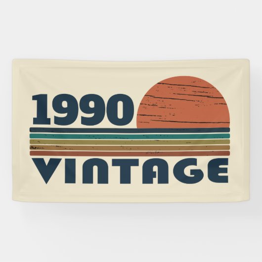 Gepersonaliseerd 35e verjaardagsfeest spandoek (Horizontaal)