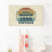 Gepersonaliseerd 35e verjaardagsfeest spandoek (Insitu)