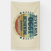 Gepersonaliseerd 35e verjaardagsfeest spandoek (Verticaal)