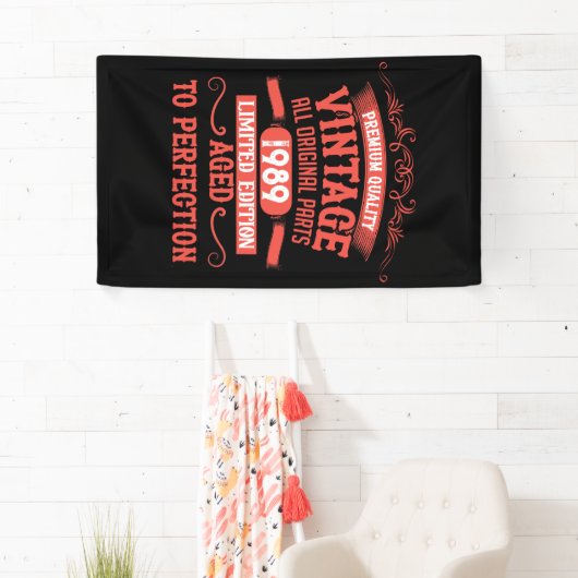 Gepersonaliseerd 35e verjaardagsfeest spandoek (Insitu)