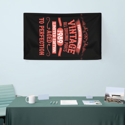 Gepersonaliseerd  35e verjaardagsfeest spandoek (Beurs)
