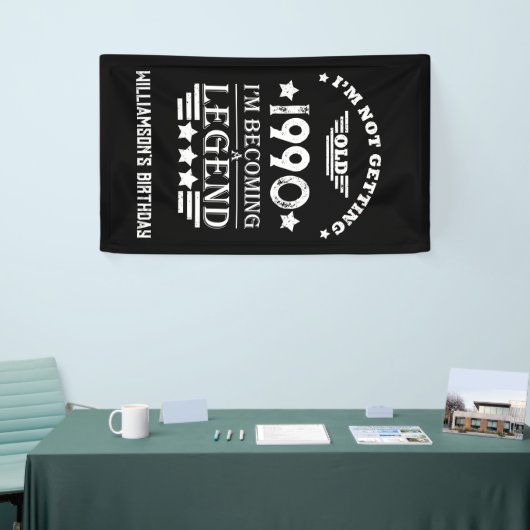 Gepersonaliseerd  35e verjaardagsfeest spandoek (Beurs)