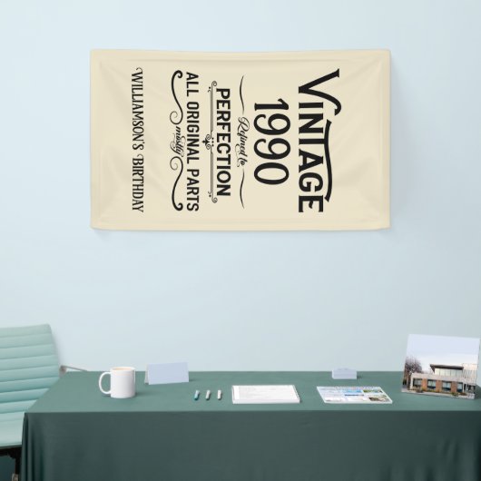 Gepersonaliseerd  35e verjaardagsfeest spandoek (Beurs)